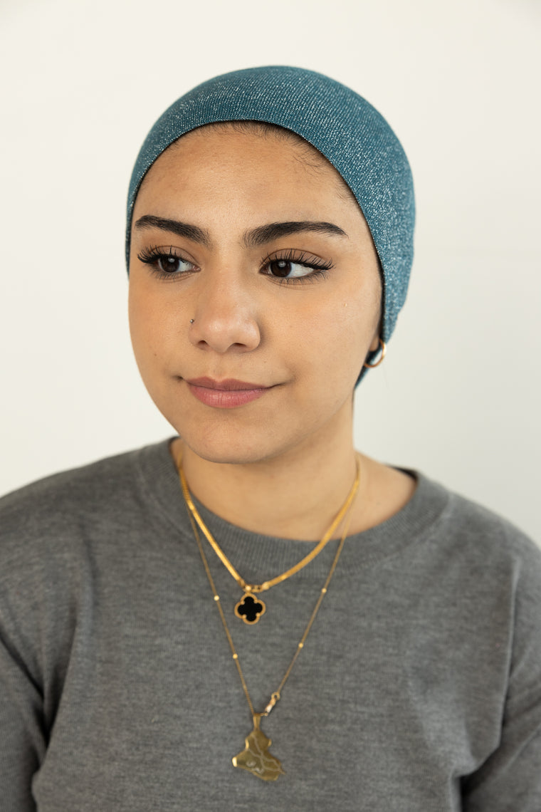 Shimmer Under Scarf - Turquoise