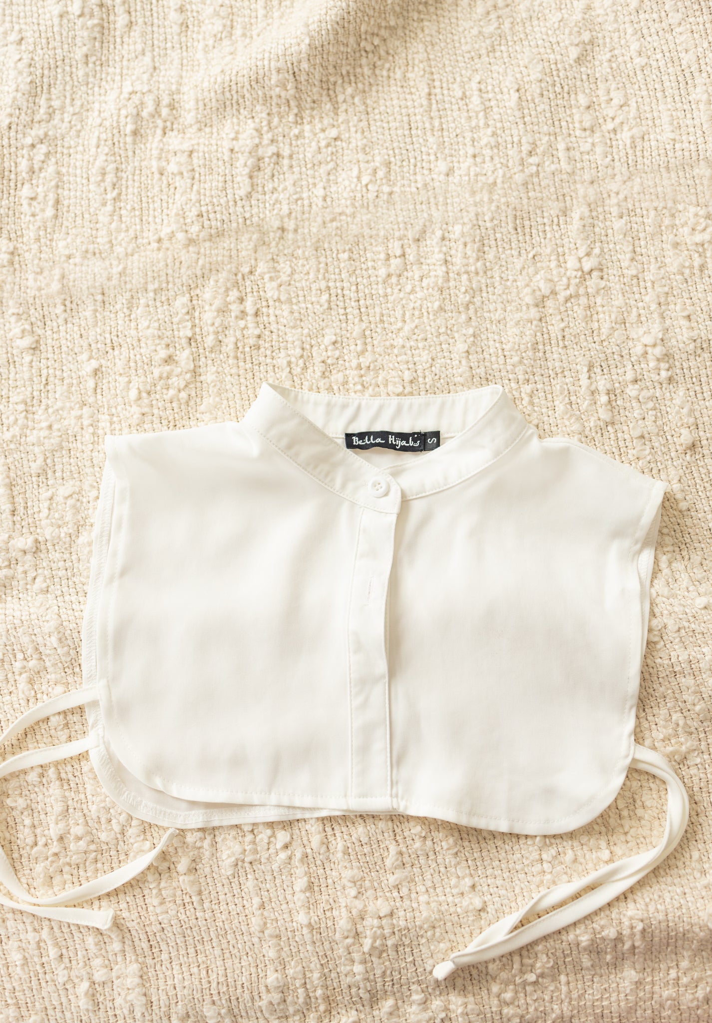 Mock Collar Neck Piece - White – Bella Hijabs