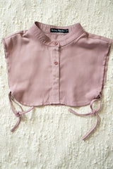 mauve fake collar with buttons