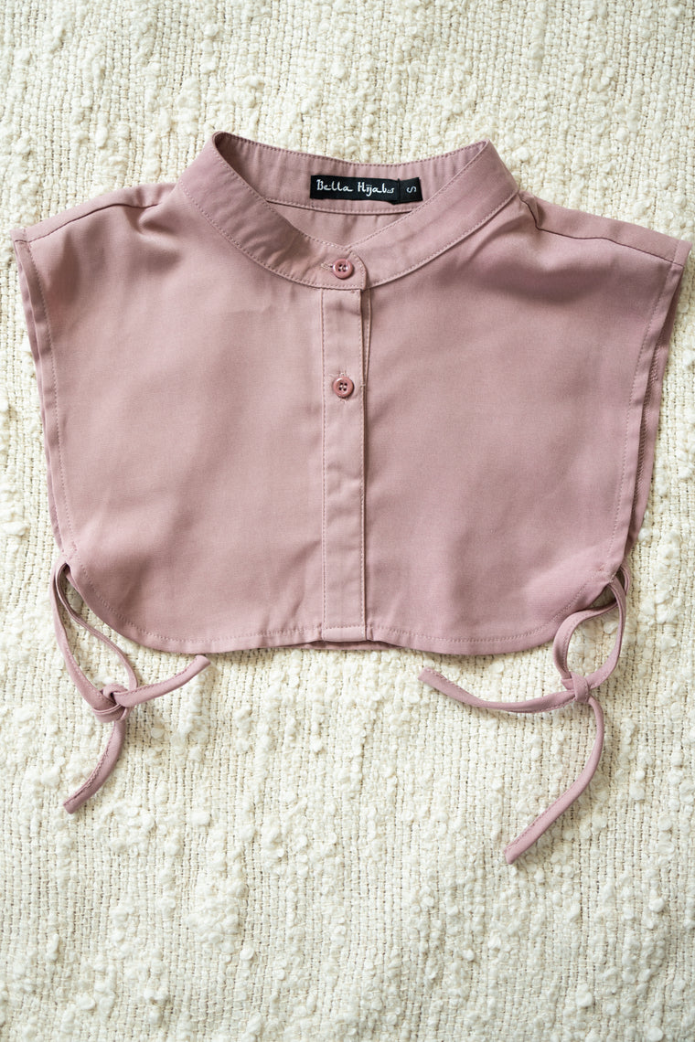 Mock Collar Neck Piece - Mauve