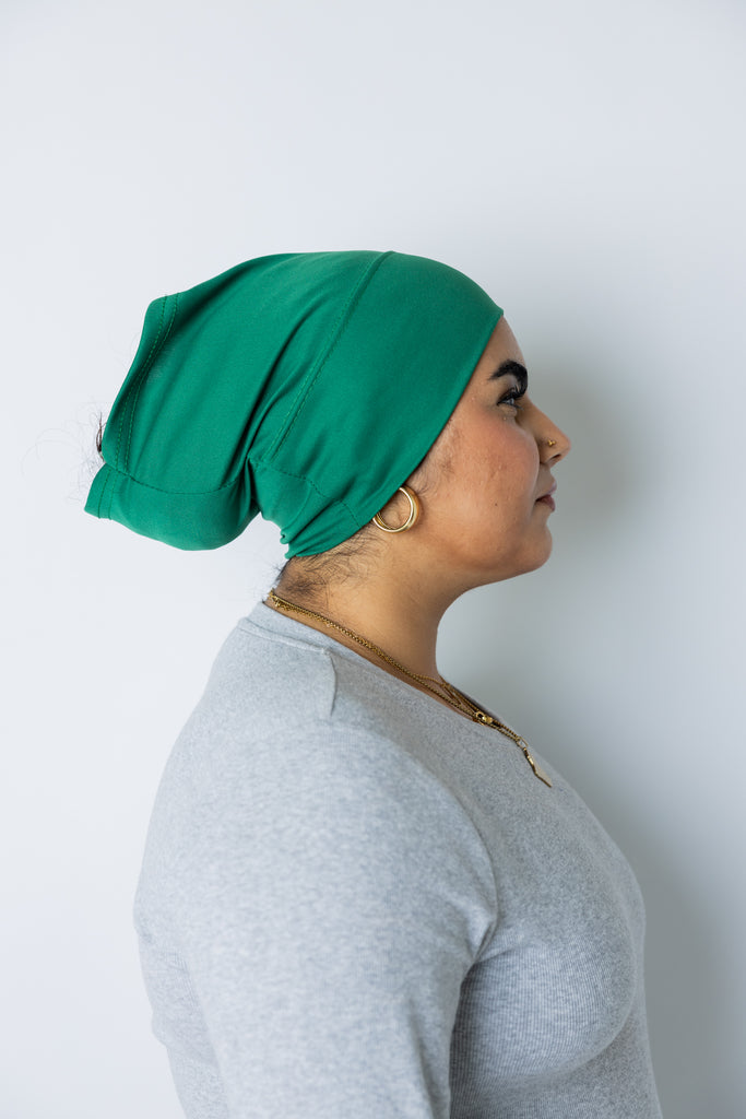 Under Scarf Tube Cap Forest Green – Bella Hijabs
