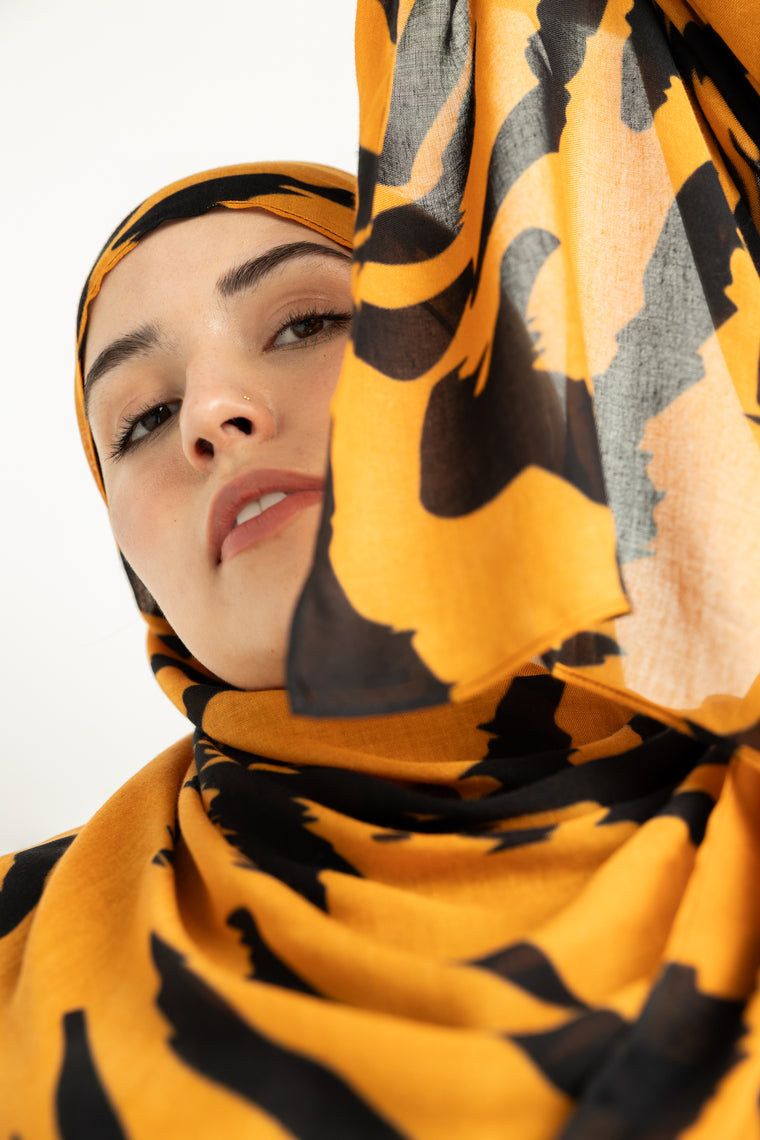 Modal Hijab - Tiger Stripes