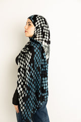 Mysterious, bold, and effortlessly chic—the Midnight Serpent Modal Hijab