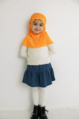 slip on baby girl hijab with jewels