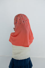 slip on baby girl hijab with jewels