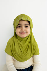 slip on baby girl hijab with jewels