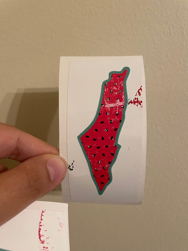 MISPRINT Palestine Map Watermelon Sticker
