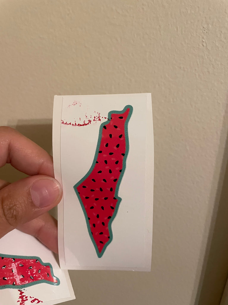 MISPRINT Palestine Map Watermelon Sticker