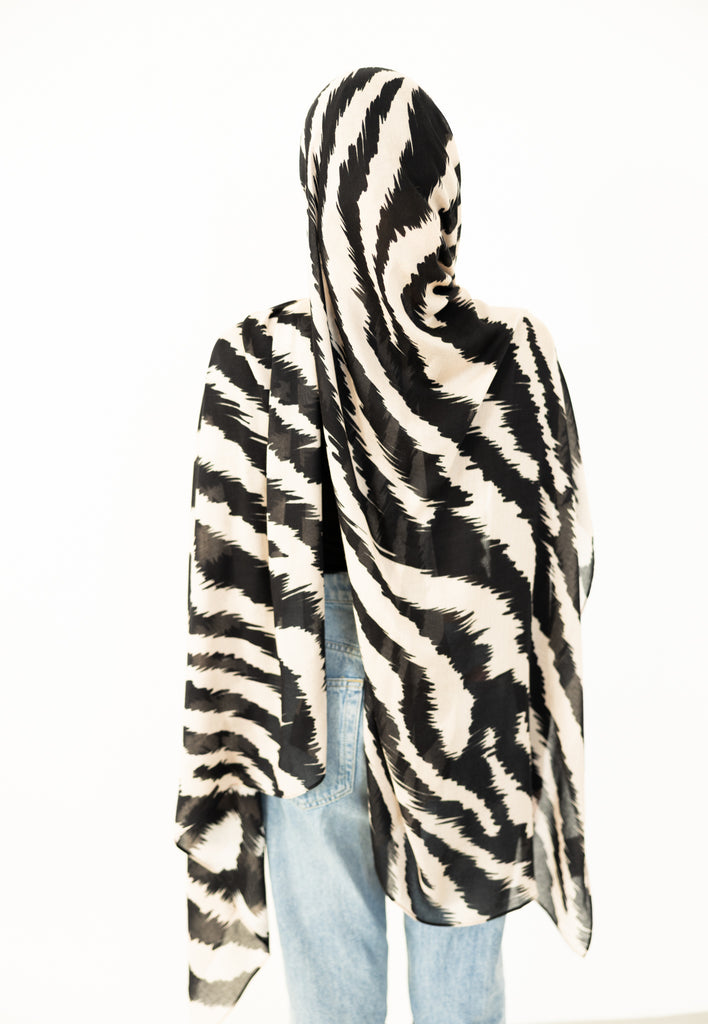 Modal Hijab - Moonlit Zebra