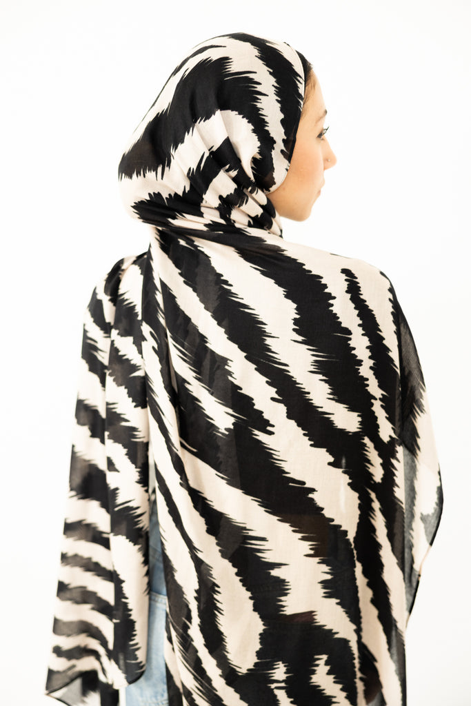 Modal Hijab - Moonlit Zebra