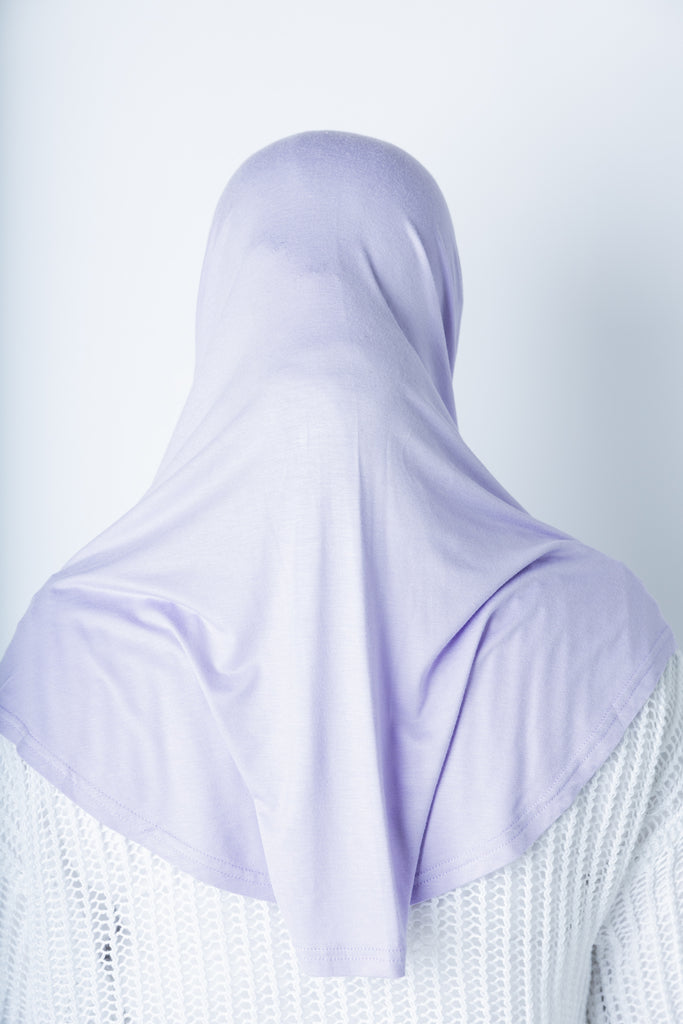 One Piece Slip on Jersey Hijab - Lilac