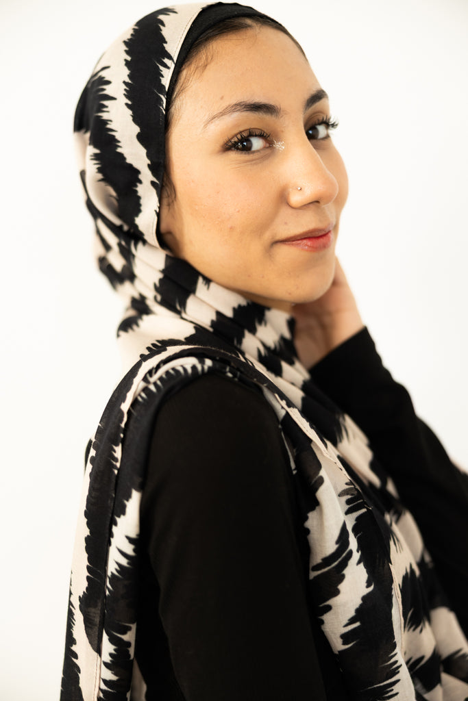 Modal Hijab - Moonlit Zebra