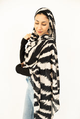 Modal Hijab - Moonlit Zebra