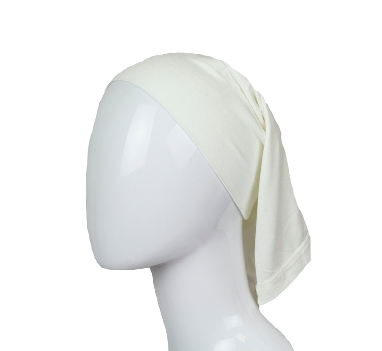 Jersey Under Scarf Tube Cap - Off White
