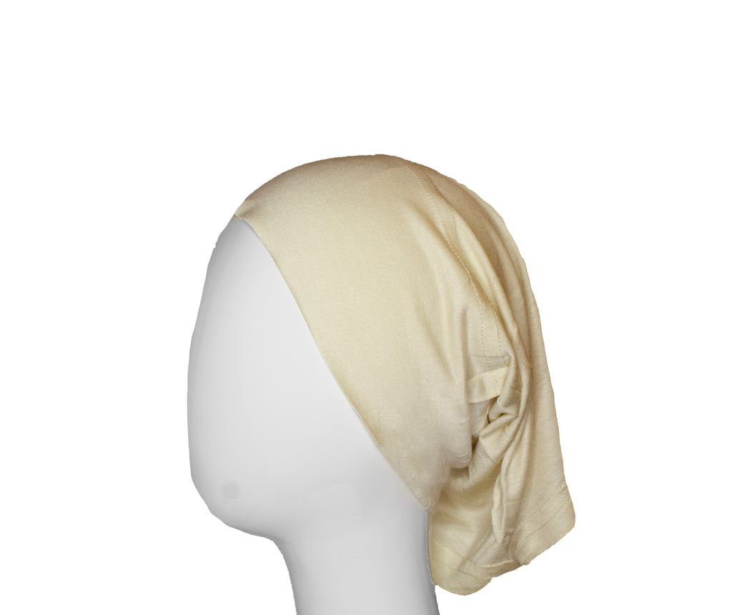 ivory creme under scarf tube cap for hijab