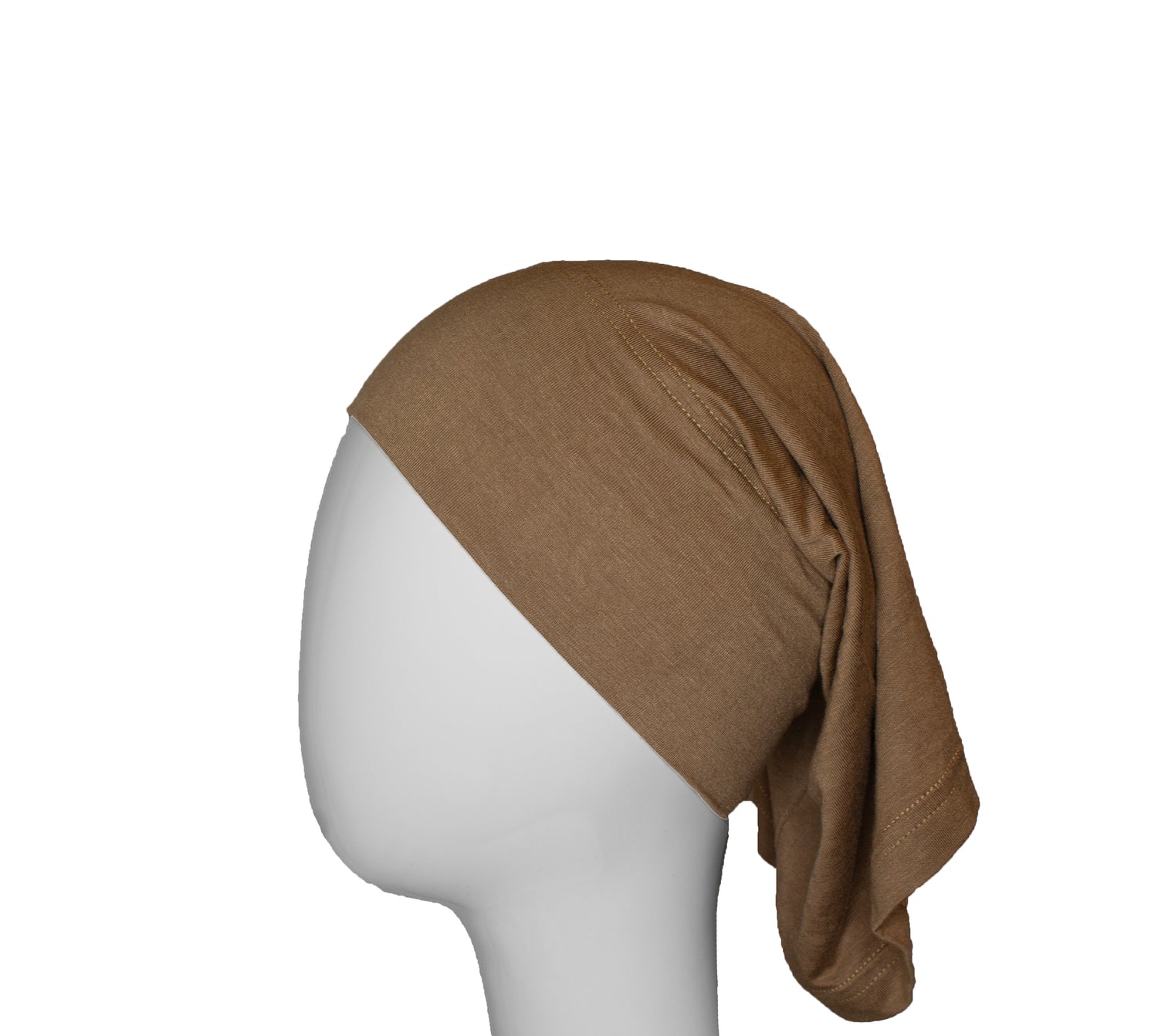 taupe under scarf tube cap for hijab