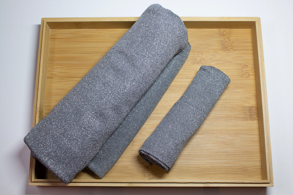Shimmer Jersey + Matching Underscarf Gray