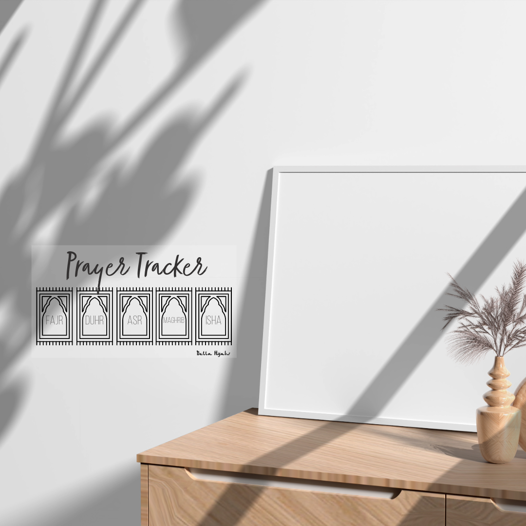 Prayer Tracker Wall Sticker – Bella Hijabs