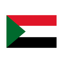 sudan flag sticker with the sudan flag colors
