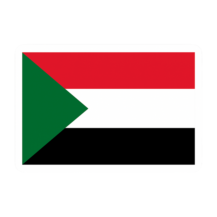 Sudan Flag Sticker