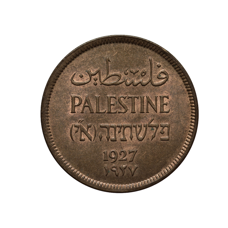 Bronze Palestine Coin Sticker