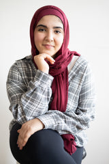 Modal Hijab - Burgundy