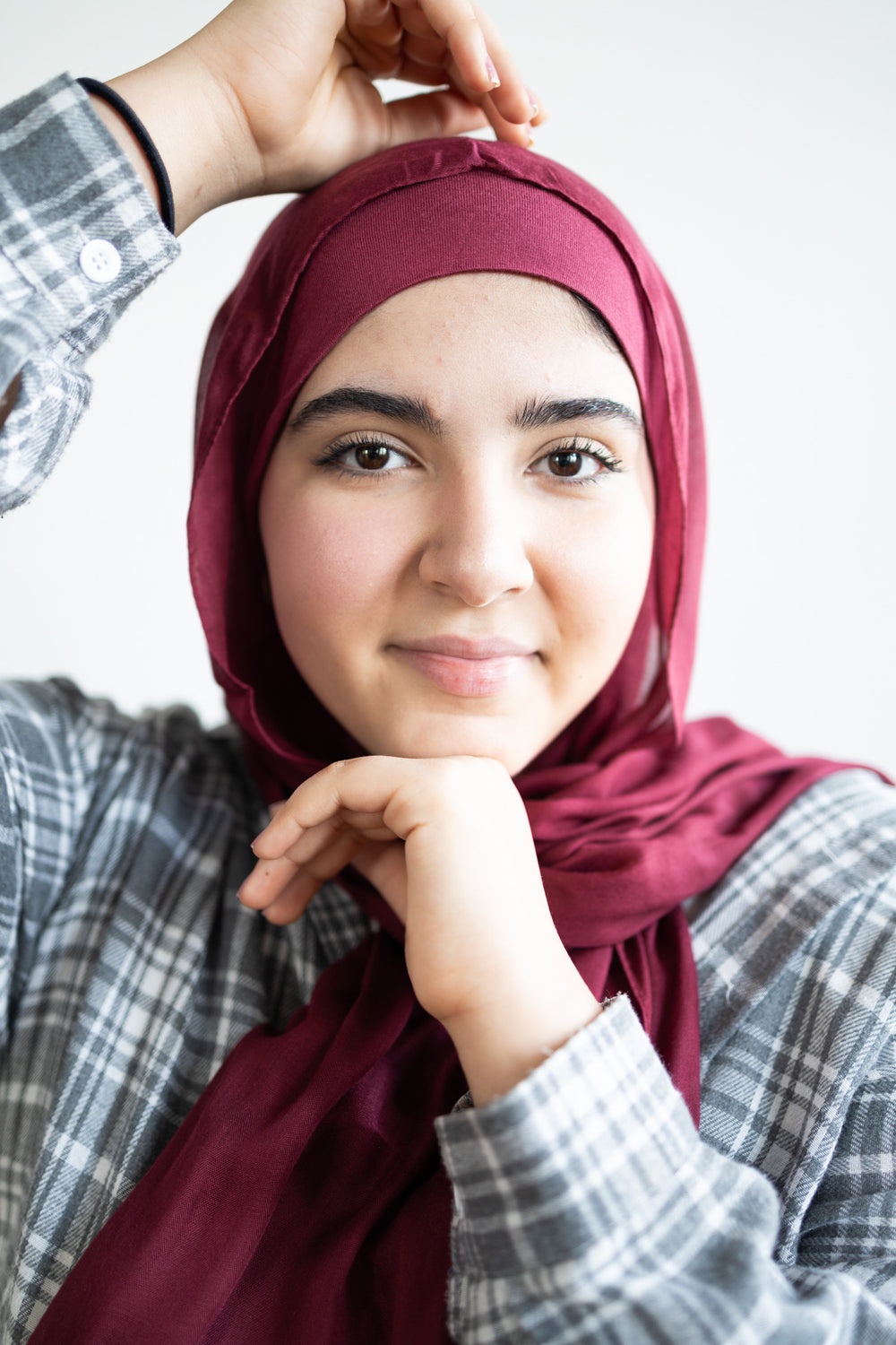 Modal Hijab + Matching Undercap Maroon