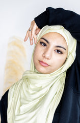 Jersey Hijab - Lime Cream