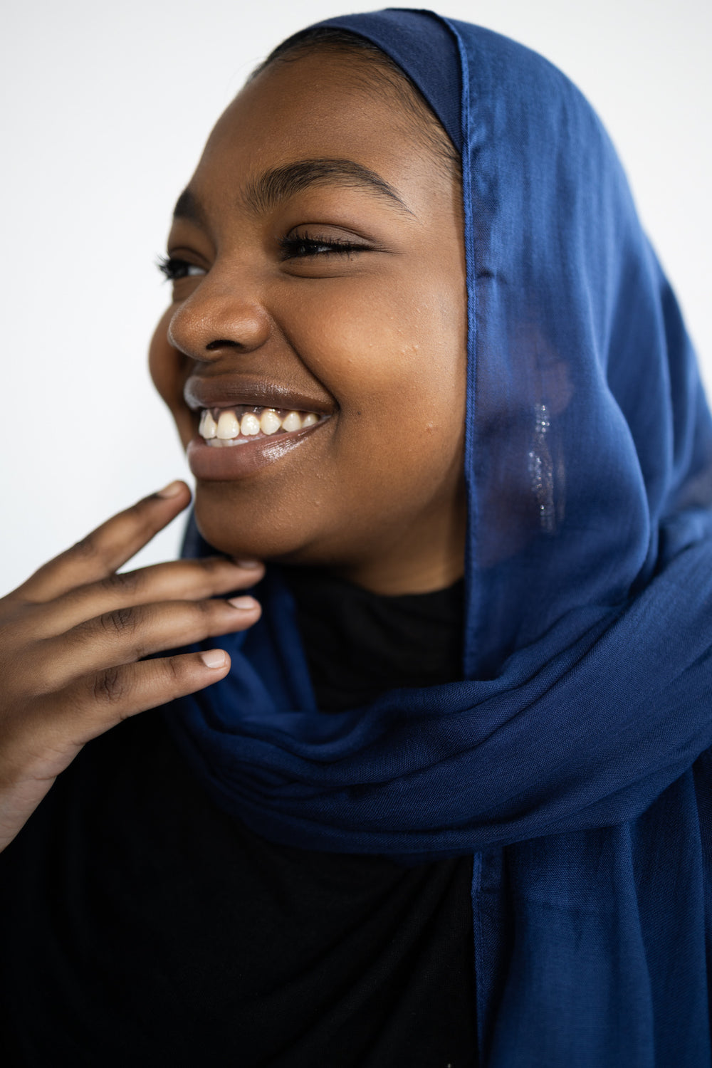 Modal Hijab + Matching Undercap Navy