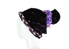 purple pompom hijab undercap