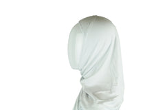 white jersey slip on one piece hijab