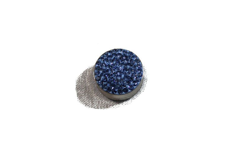 magnetic hijab pin with jewels in light blue