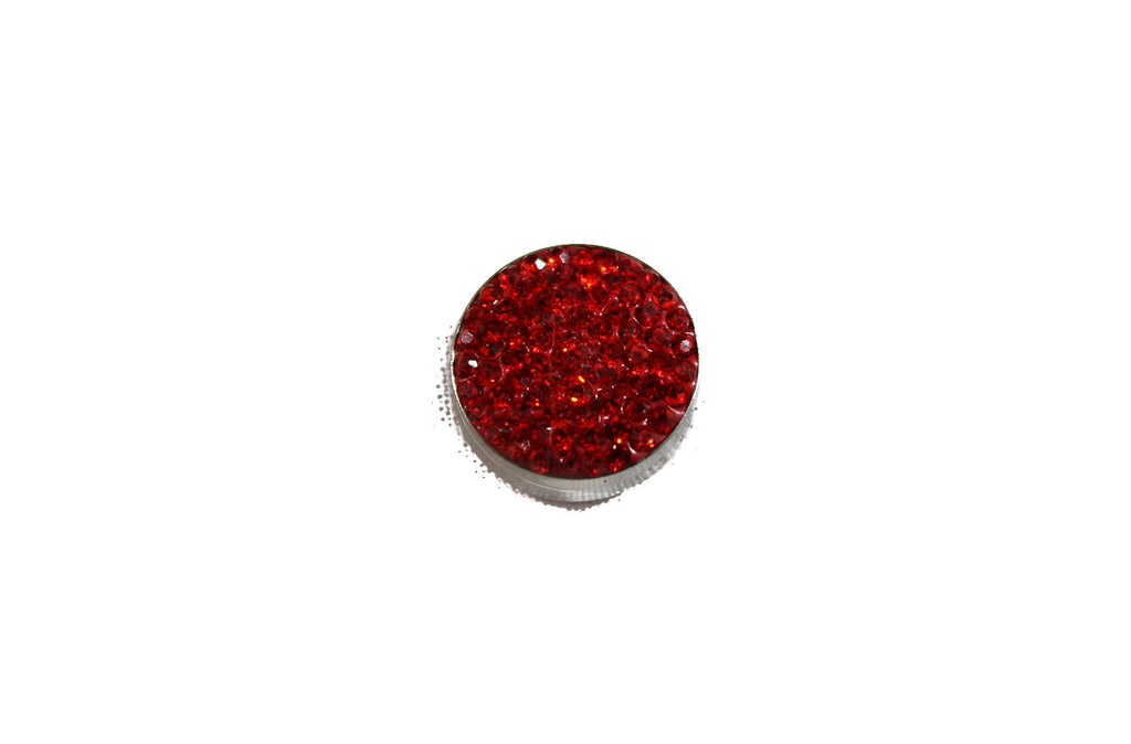 magnetic hijab pin with jewels in red