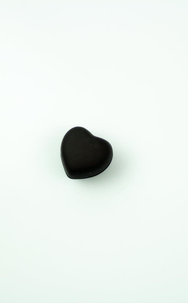 black magnet heart shaped hijab pin