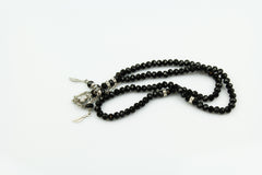 black crystal tasbeeh with 99 beads