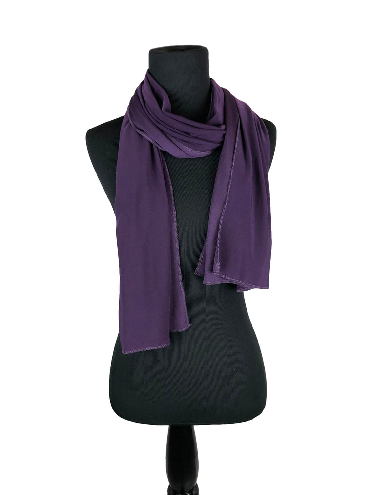 Lycra Hijab Wrap - Purple