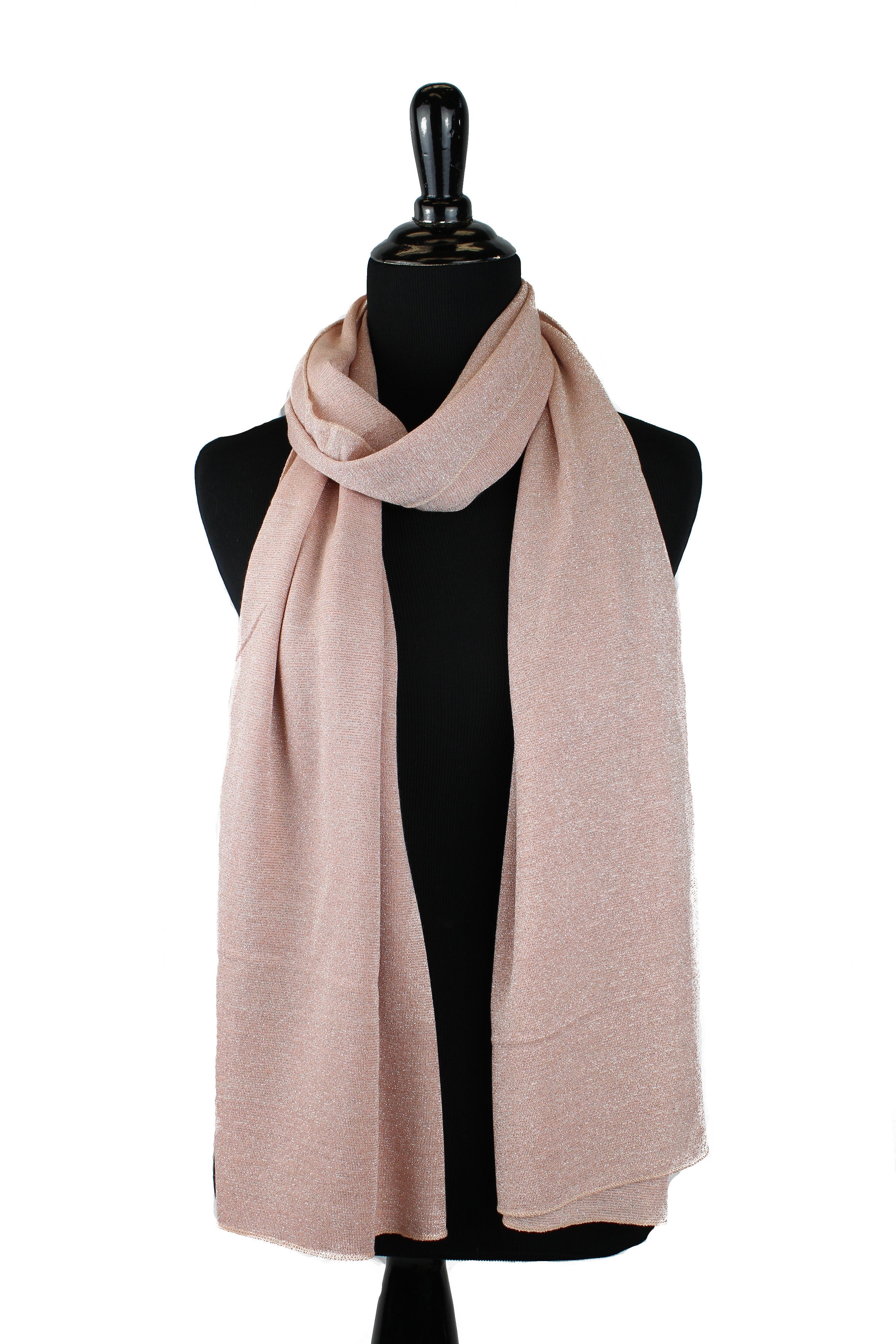 Shimmer Jersey Hijab Light Pink Bella Hijabs
