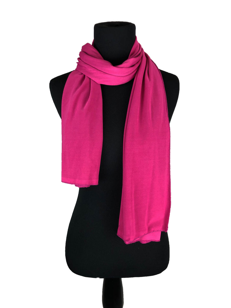Lycra Hijab Wrap - Hot Pink