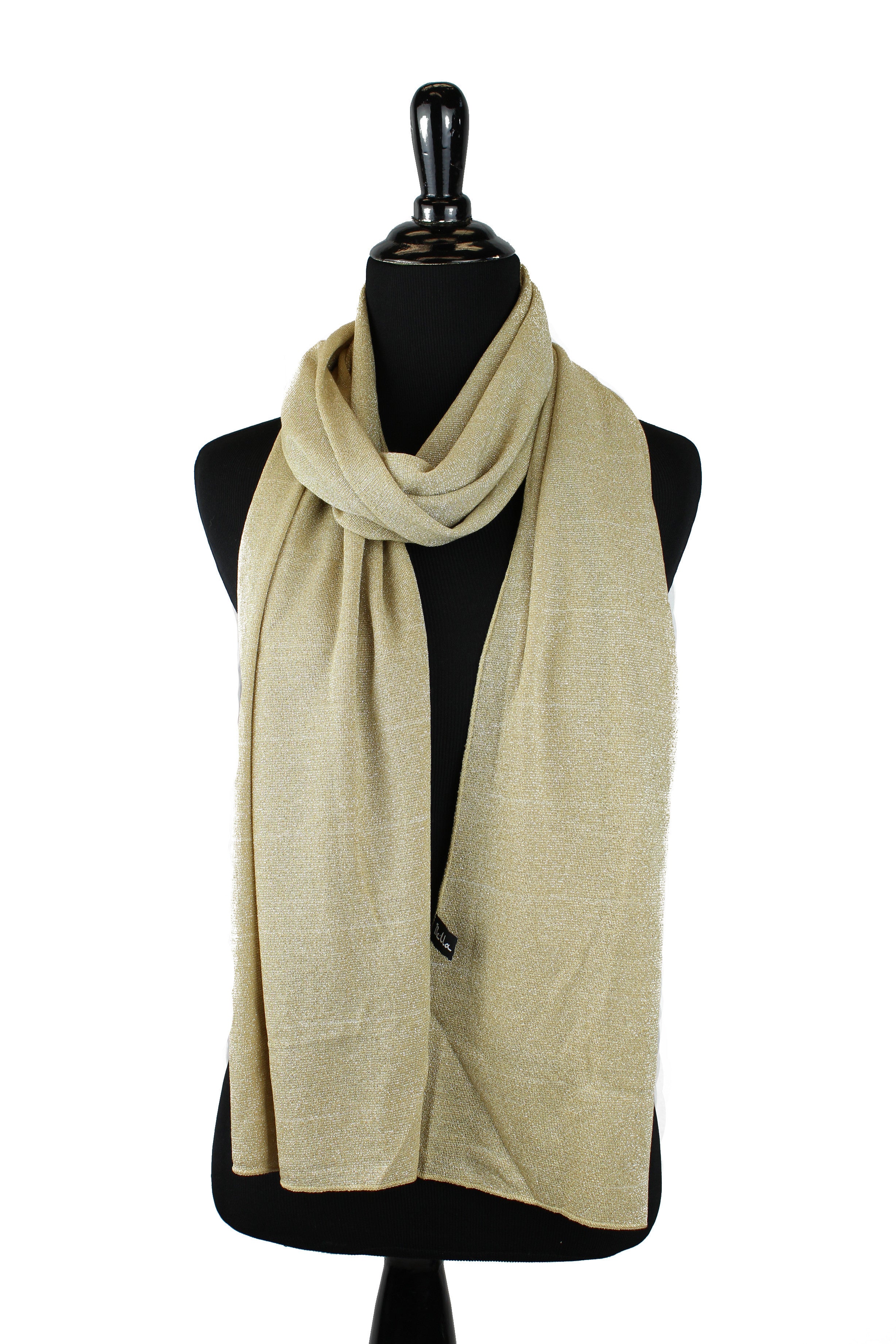 Shimmer Jersey Hijab Gold Bella Hijabs