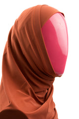 burnt orange two piece amira slip on hijab