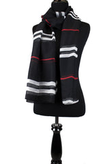 black and white burberry inspired hijab print