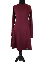 maroon modest long sleeved workout top