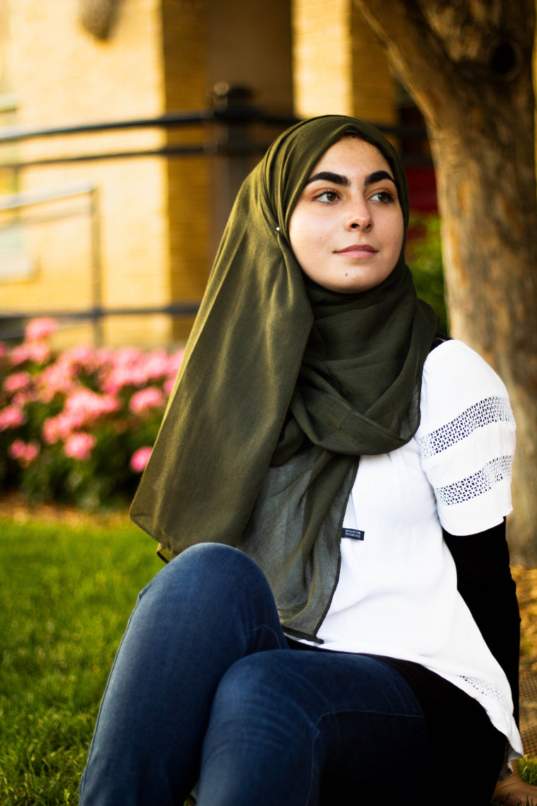Viscose Hijab - Olive
