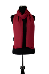 crimson red chiffon hijab