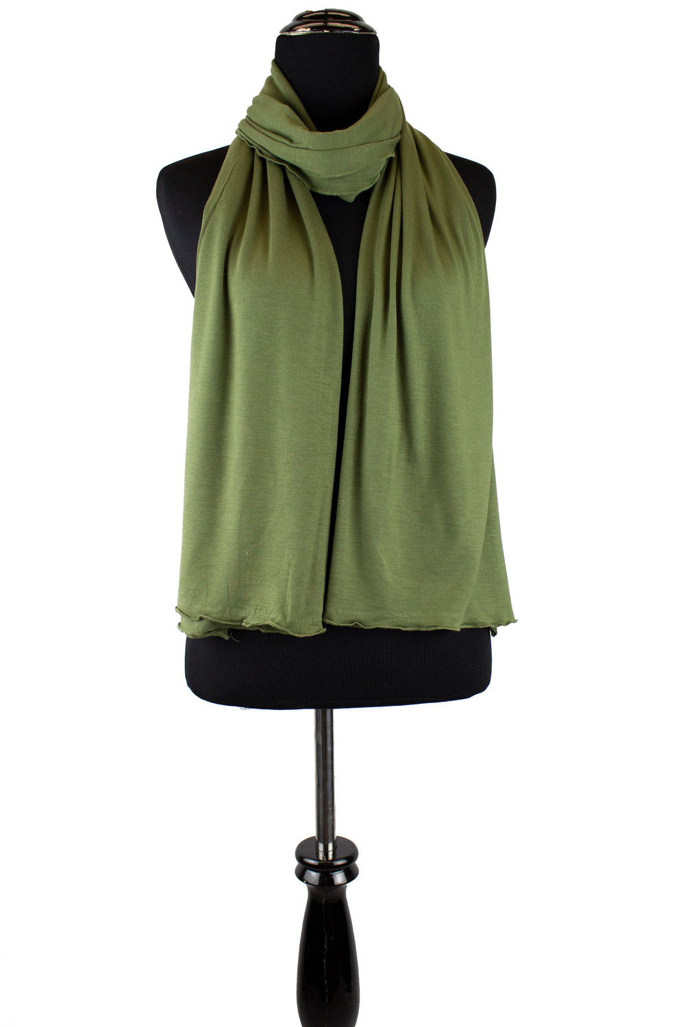 jersey hijab in light olive green