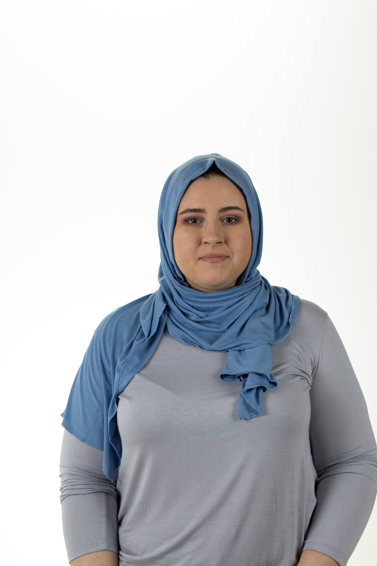 Jersey Hijab - Periwinkle Blue