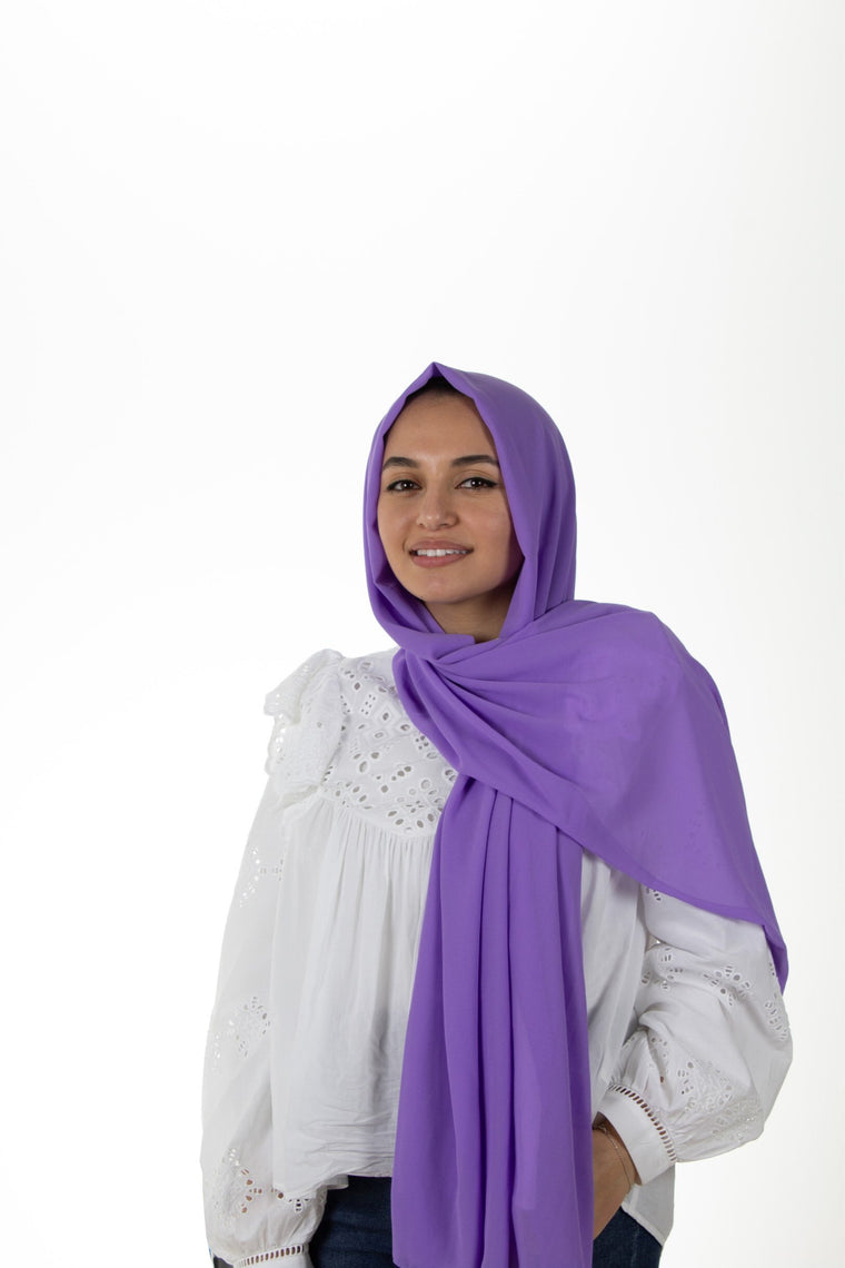 Premium Chiffon Hijab - Lilac