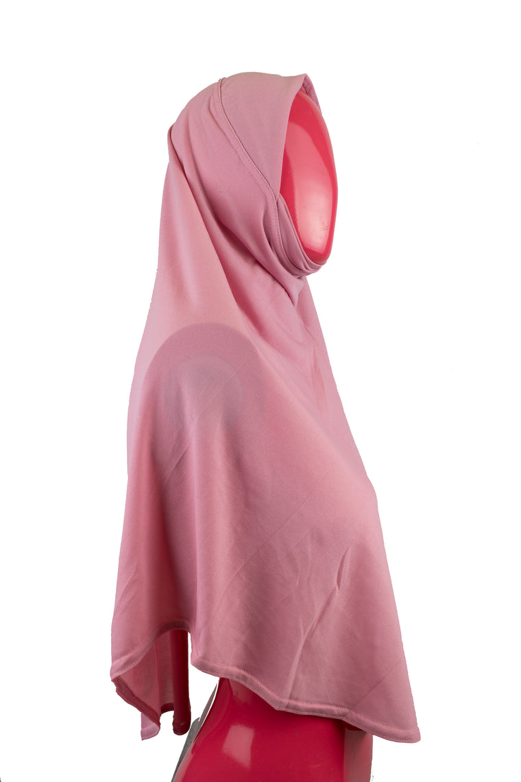 One-Piece Slip-on Khimar - Mauve