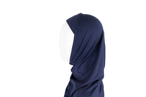 navy blue jersey slip on one piece hijab