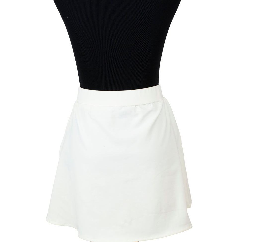 sporty fake shirt extender tennis skirt with pockets